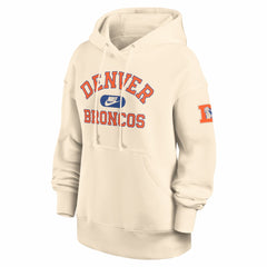 Denver Broncos Women's Oversized Legacy Phoenix Hoodie Natural | Nike for Sale