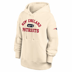 New England Patriots Women's Oversized Legacy Phoenix Hoodie Natural | Nike for Sale