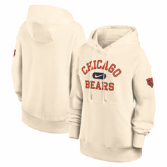Chicago Bears Women's Oversized Legacy Phoenix Hoodie Natural | Nike for Sale