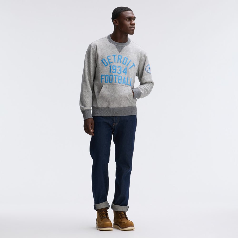 Detroit Lions IconicFleece Pocket Sweatshirt Heather Gray | Fanatics