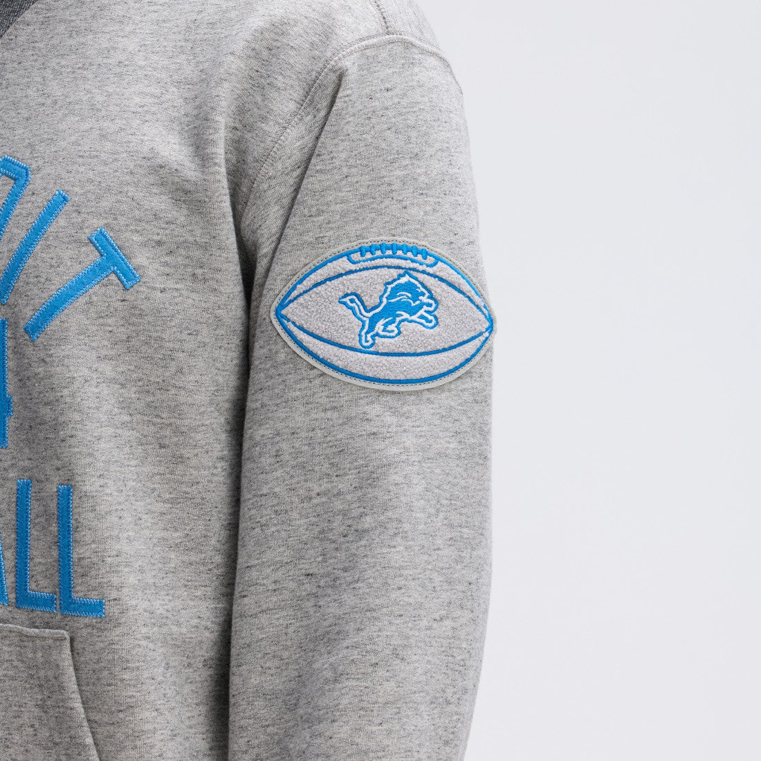 Detroit Lions IconicFleece Pocket Sweatshirt Heather Gray | Fanatics