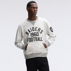 Las Vegas Raiders IconicFleece Pocket Sweatshirt Heather Gray | Fanatics