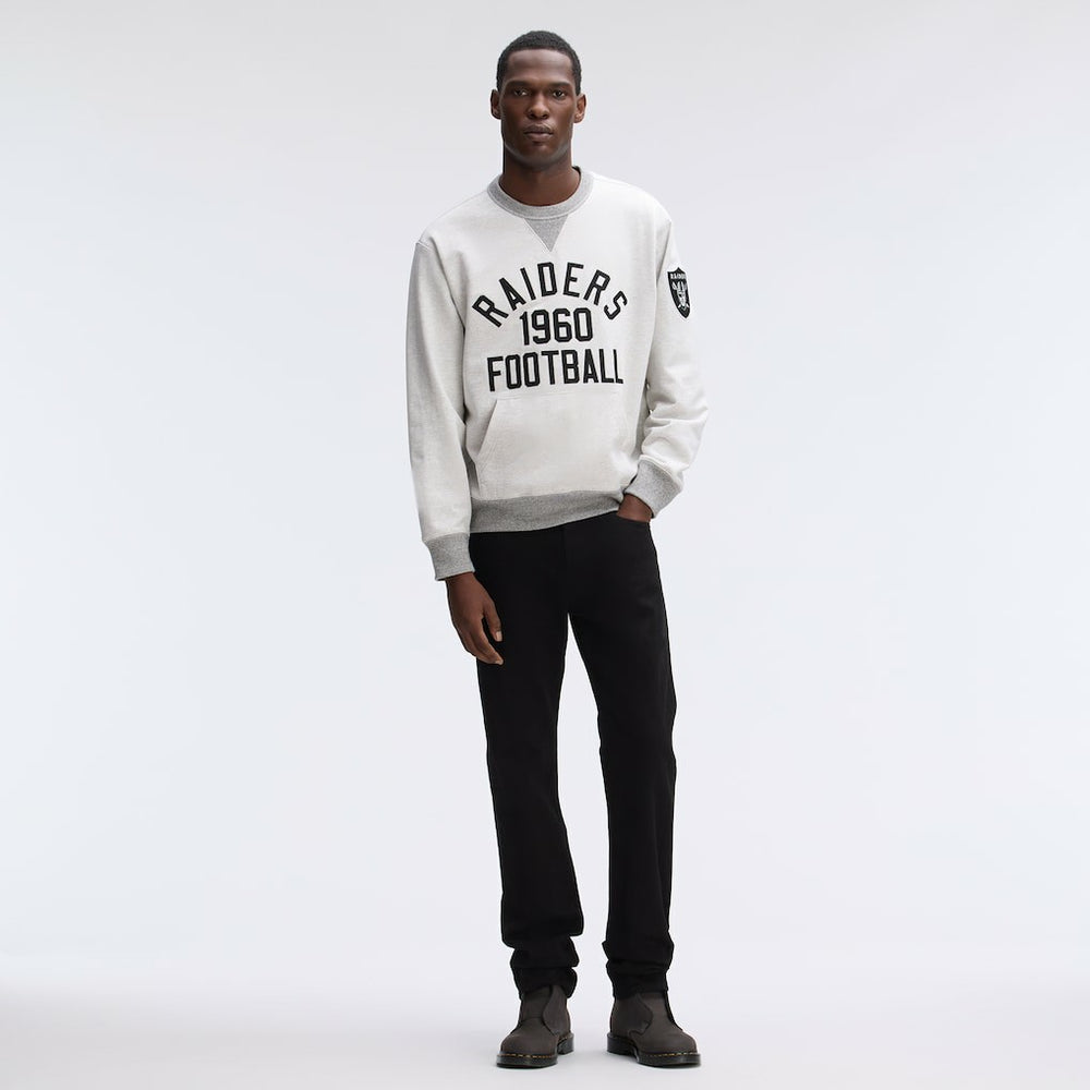 Las Vegas Raiders IconicFleece Pocket Sweatshirt Heather Gray | Fanatics