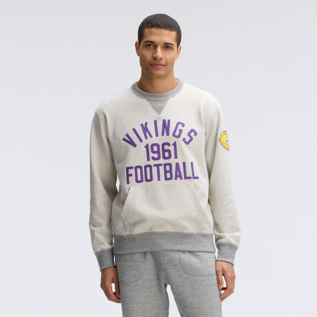 Minnesota Vikings IconicFleece Pocket Sweatshirt Oatmeal | Fanatics