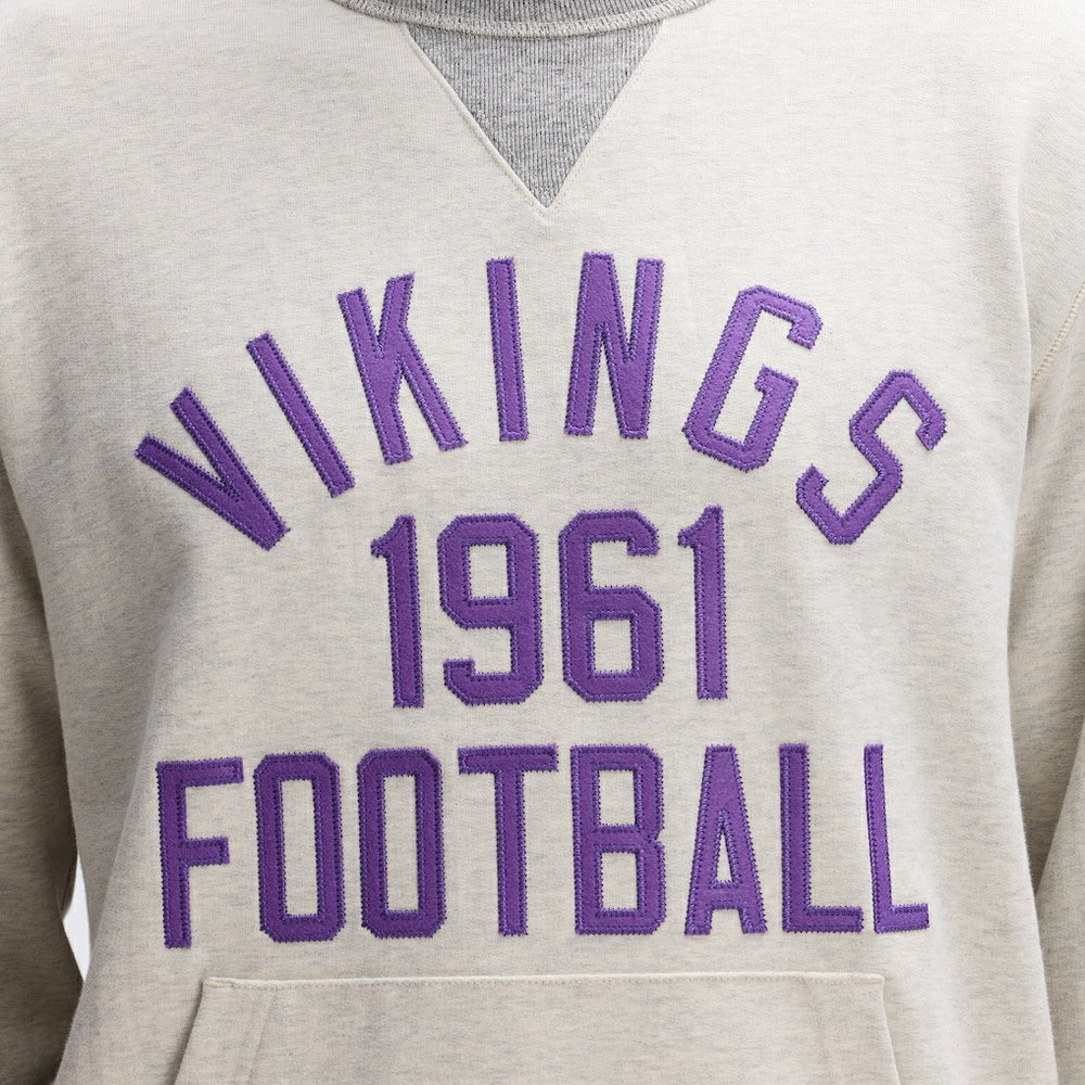 Minnesota Vikings IconicFleece Pocket Sweatshirt Oatmeal | Fanatics