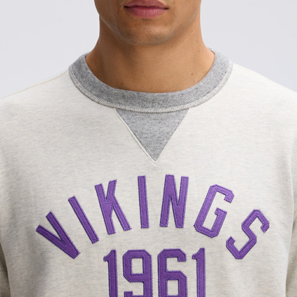 Minnesota Vikings IconicFleece Pocket Sweatshirt Oatmeal | Fanatics