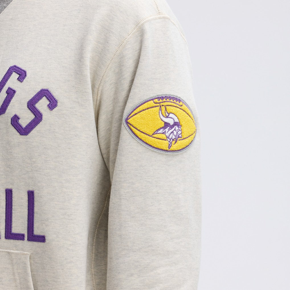 Minnesota Vikings IconicFleece Pocket Sweatshirt Oatmeal | Fanatics