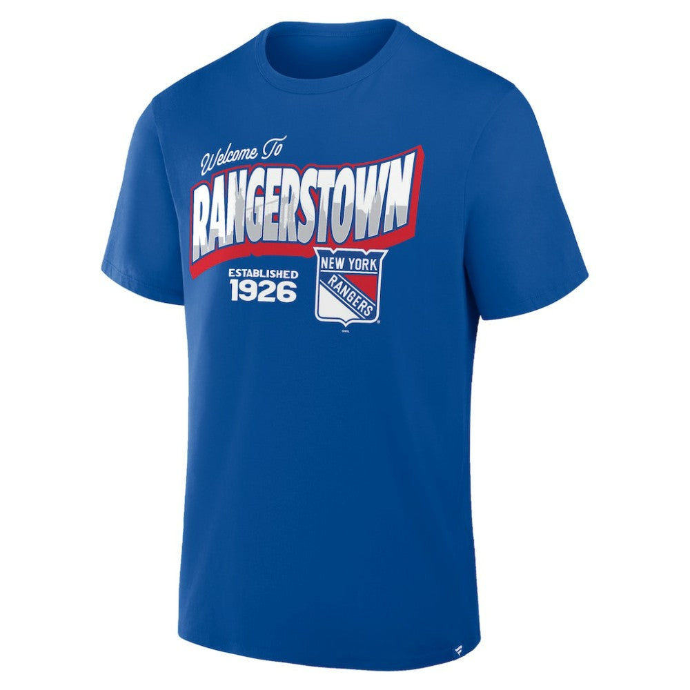 New York Rangers Fanatics Hometown Local T-Shirt - Blue - NHL