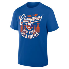 New York Islanders Fanatics 4x Stanley Cup Champions T-Shirt - Royal - NHL