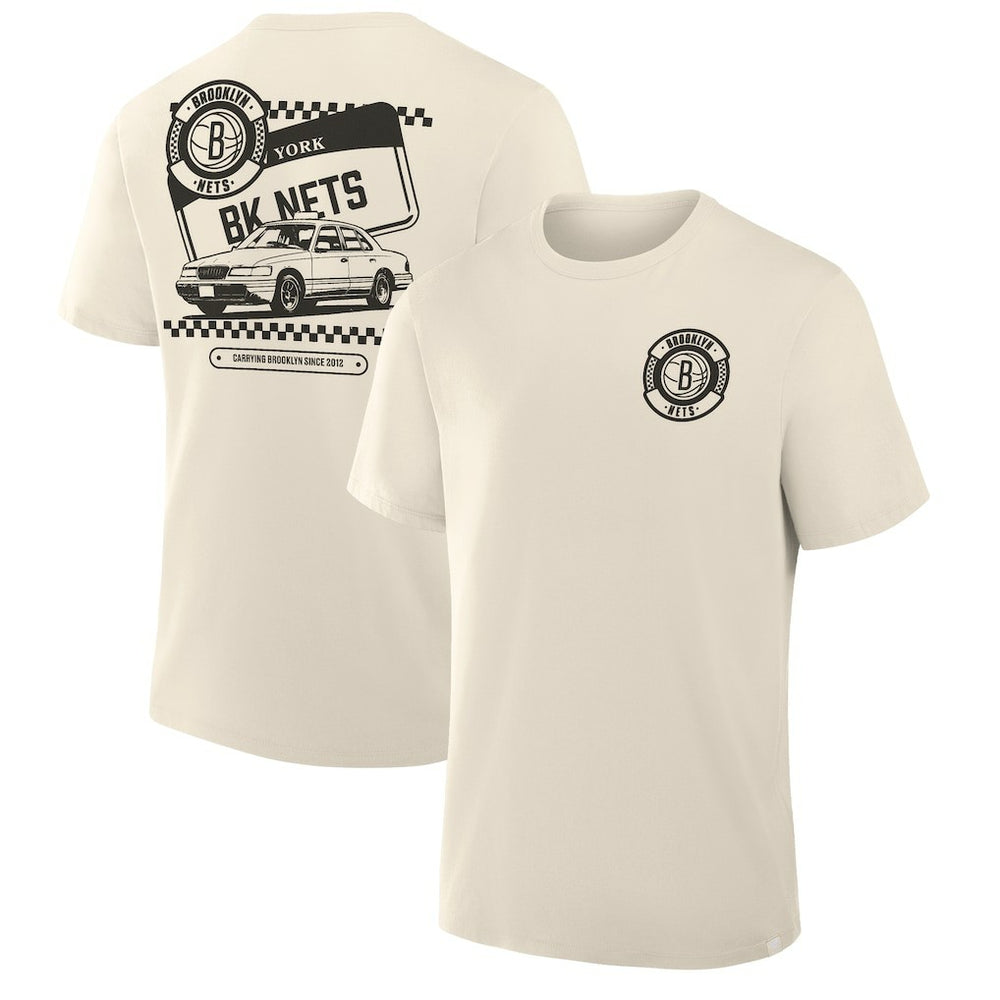 Brooklyn Nets Team Culture T-Shirt Cream - NBA