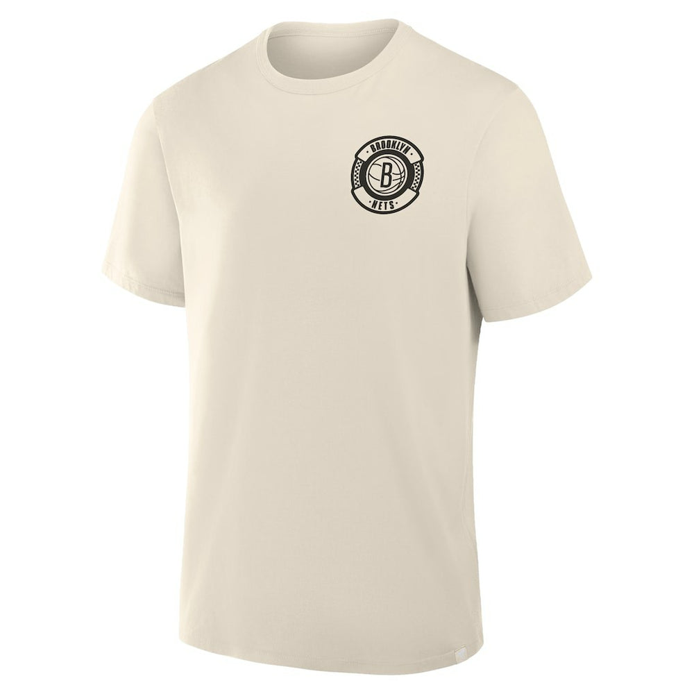 Brooklyn Nets Team Culture T-Shirt Cream - NBA