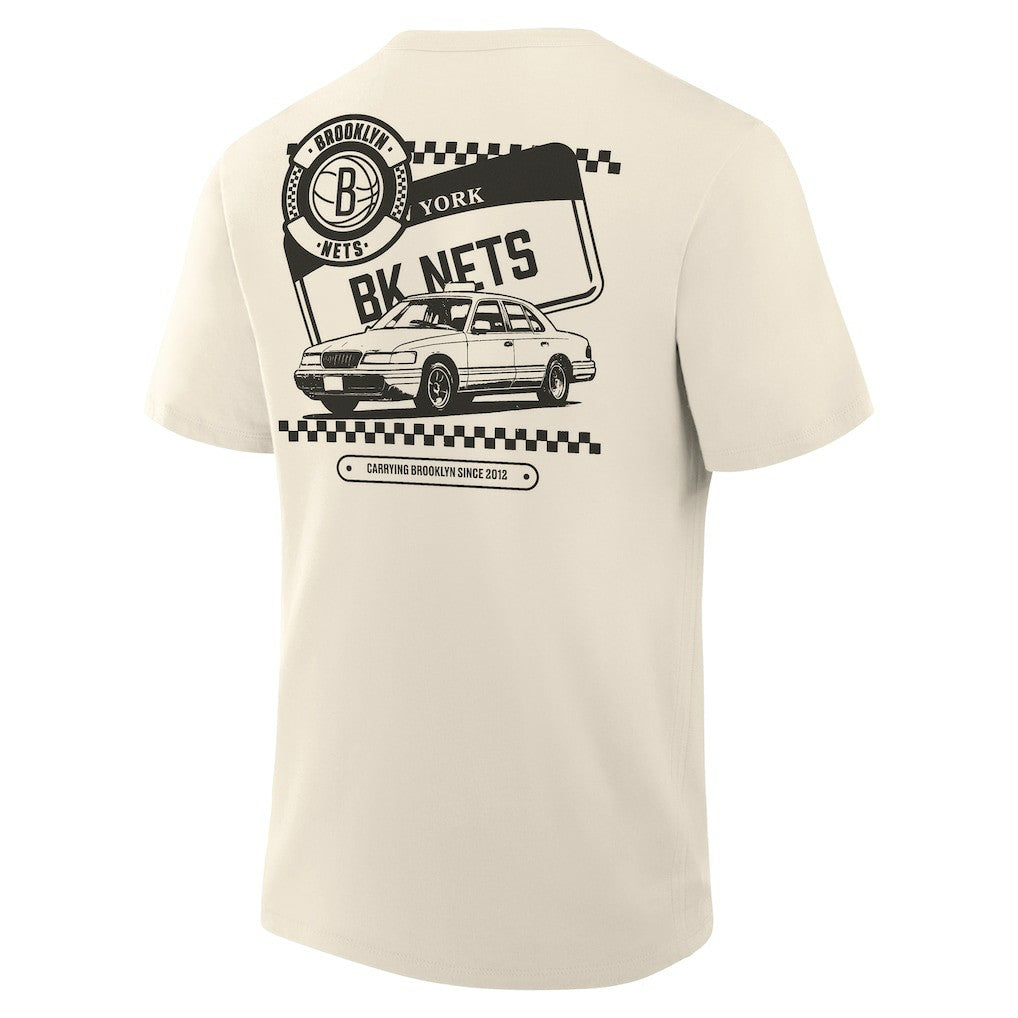 Brooklyn Nets Team Culture T-Shirt Cream - NBA