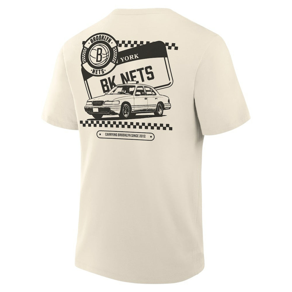 Brooklyn Nets Team Culture T-Shirt Cream - NBA