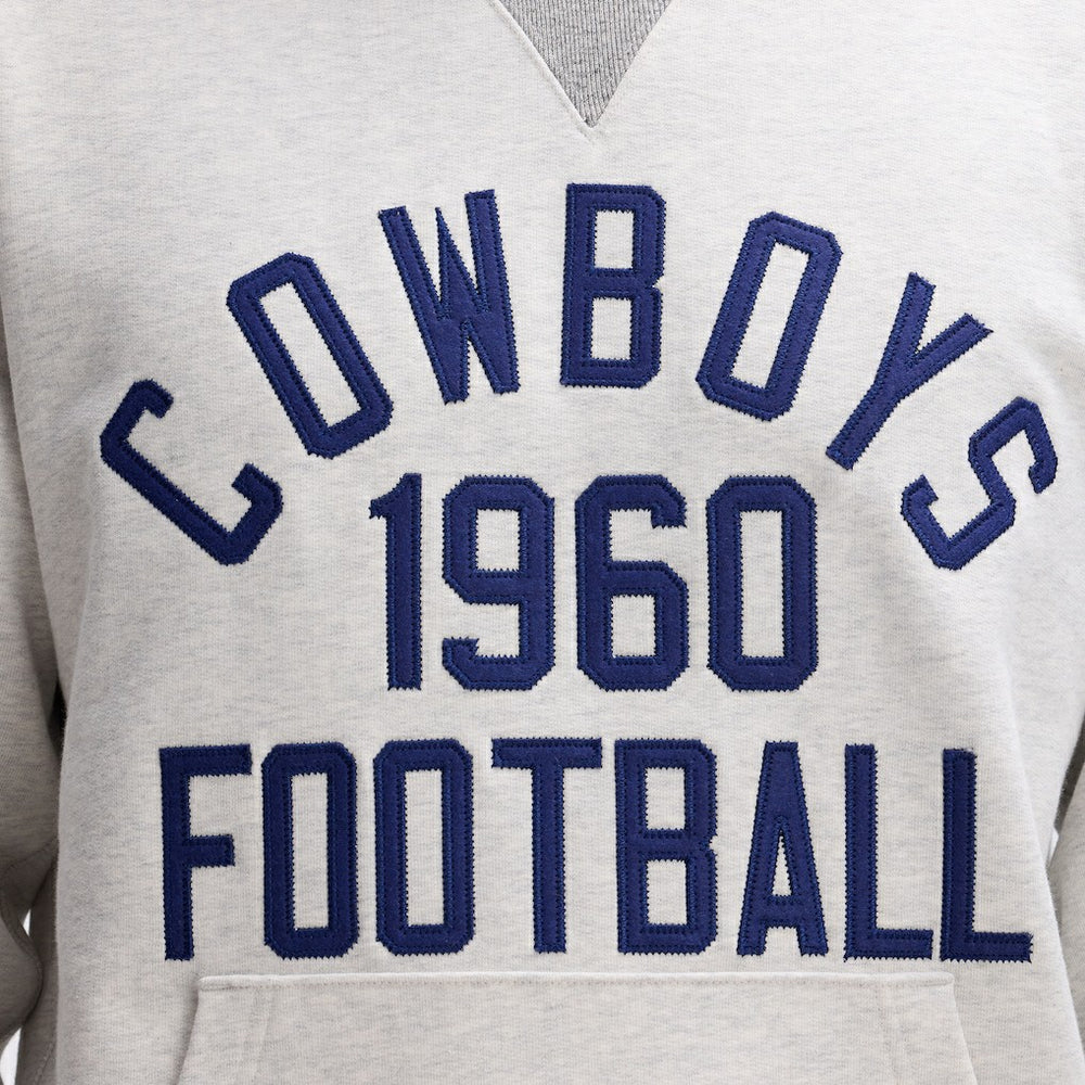 Dallas Cowboys IconicFleece Pocket Sweatshirt Heather Gray | Fanatics