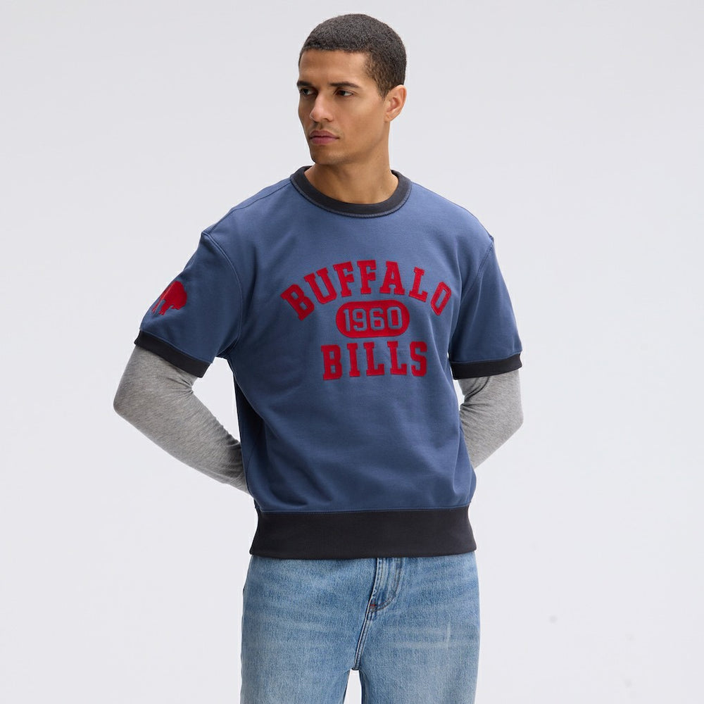 Buffalo Bills IconicFleece Short Sleeve Sweatshirt Royal | Fanatics