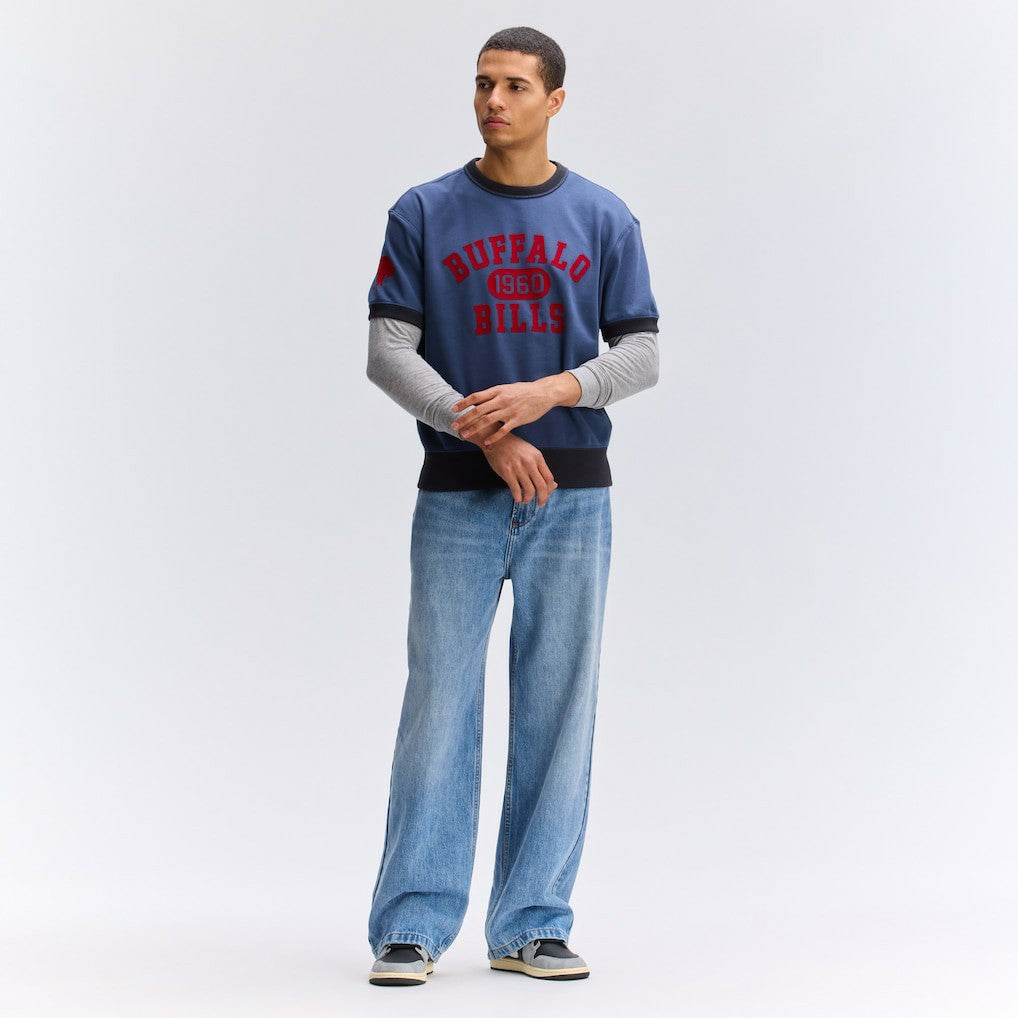 Buffalo Bills IconicFleece Short Sleeve Sweatshirt Royal | Fanatics