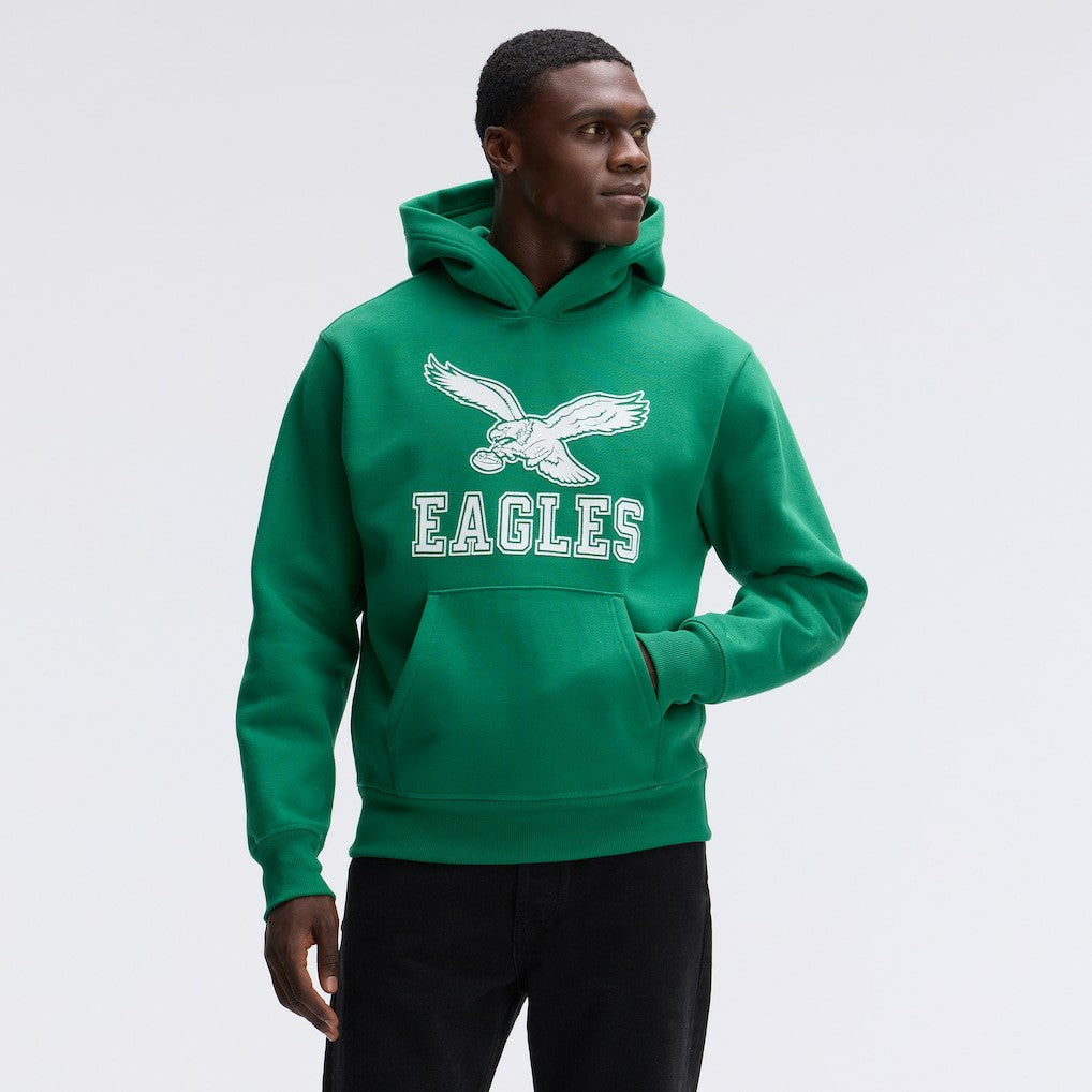 Philadelphia Eagles IconicFleece Flocked Hoodie Kelly Green | Fanatics