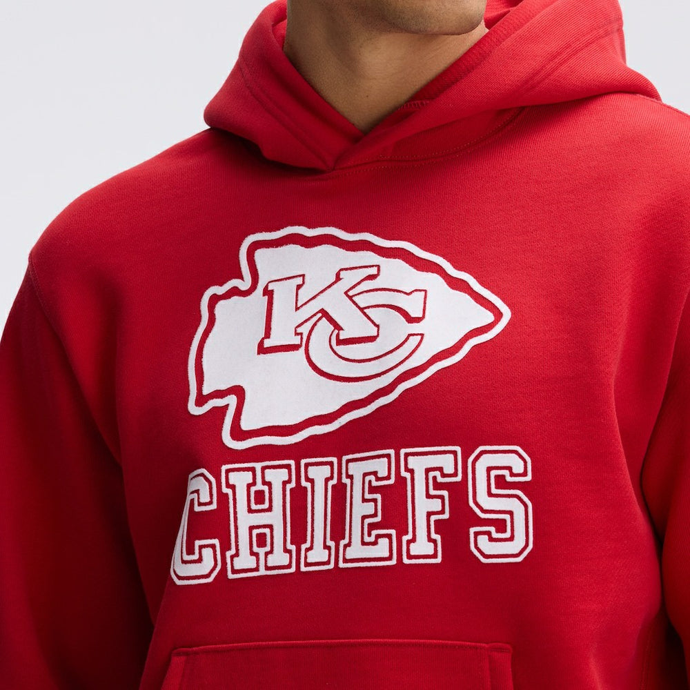 Kansas City Chiefs IconicFleece Flocked Hoodie Red | Fanatics