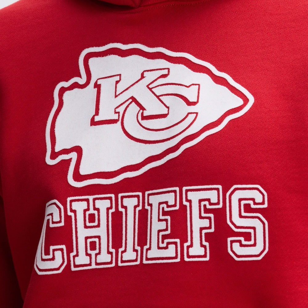 Kansas City Chiefs IconicFleece Flocked Hoodie Red | Fanatics