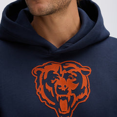 Chicago Bears IconicFleece Flocked Hoodie Navy | Fanatics