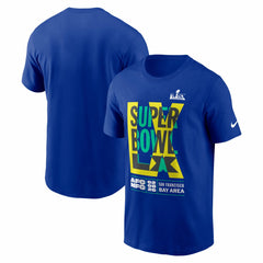 Super Bowl LX Essential T-Shirt Royal | Nike for Sale