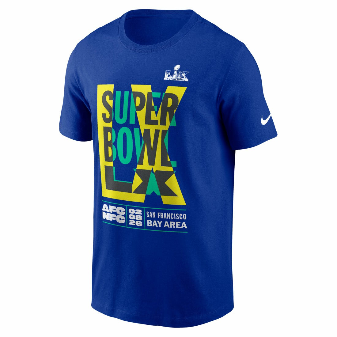 Super Bowl LX Essential T-Shirt Royal | Nike for Sale