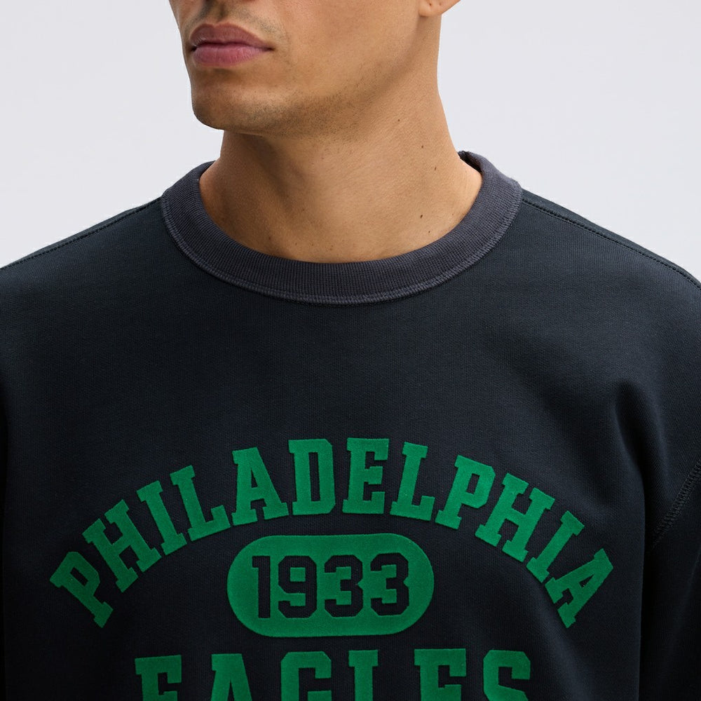Philadelphia Eagles IconicFleece Short Sleeve Sweatshirt Black | Fanatics