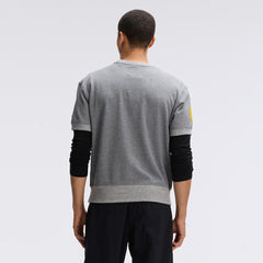 Pittsburgh Steelers IconicFleece Short Sleeve Sweatshirt Athletic Heather Gray | Fanatics