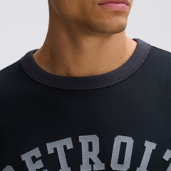 Detroit Lions IconicFleece Short Sleeve Sweatshirt Black | Fanatics