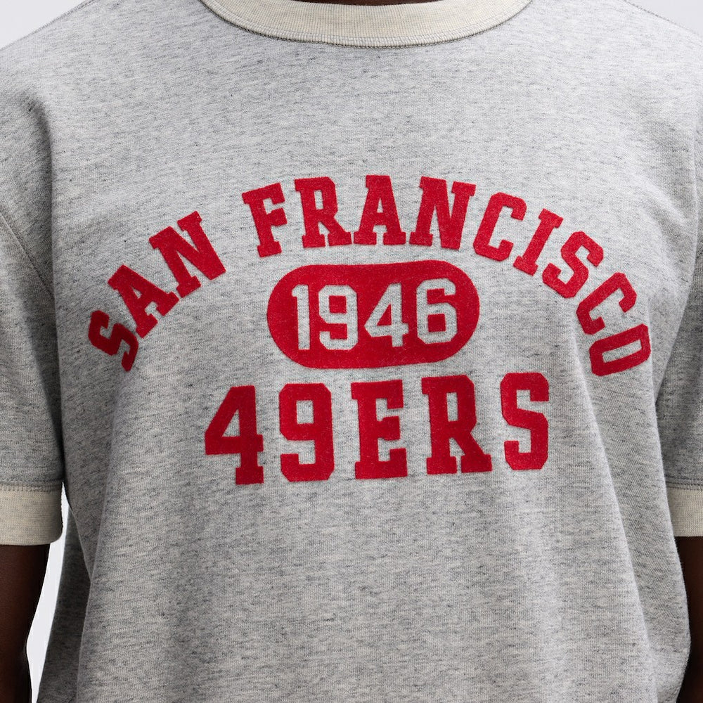 San Francisco 49ers IconicFleece Short Sleeve Sweatshirt Heather Gray | Fanatics