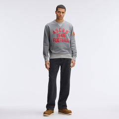 San Francisco 49ers IconicFleece Pocket Sweatshirt Athletic Heather Gray | Fanatics