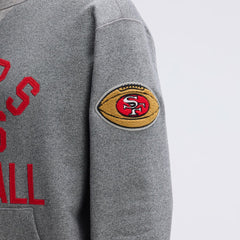 San Francisco 49ers IconicFleece Pocket Sweatshirt Athletic Heather Gray | Fanatics