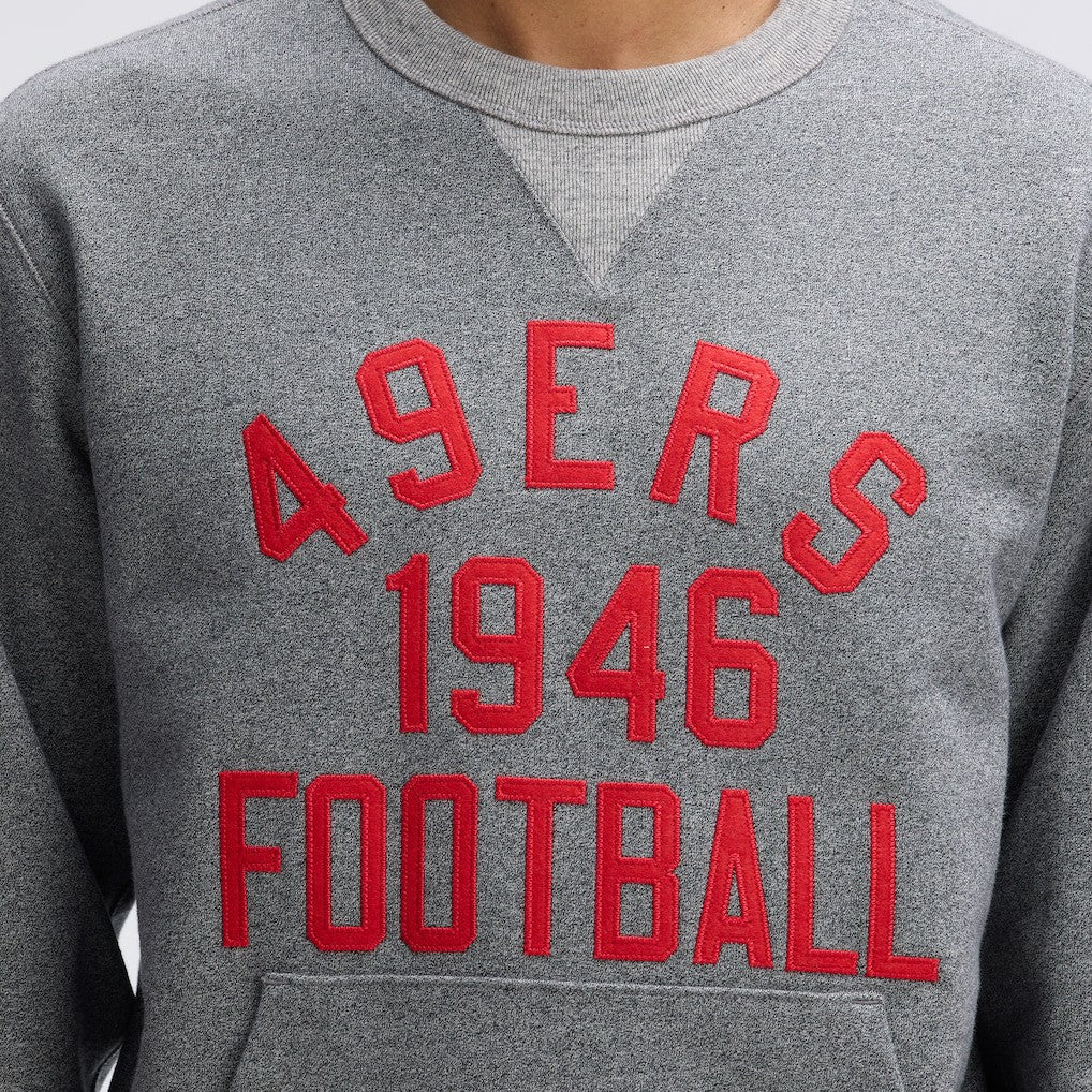 San Francisco 49ers IconicFleece Pocket Sweatshirt Athletic Heather Gray | Fanatics