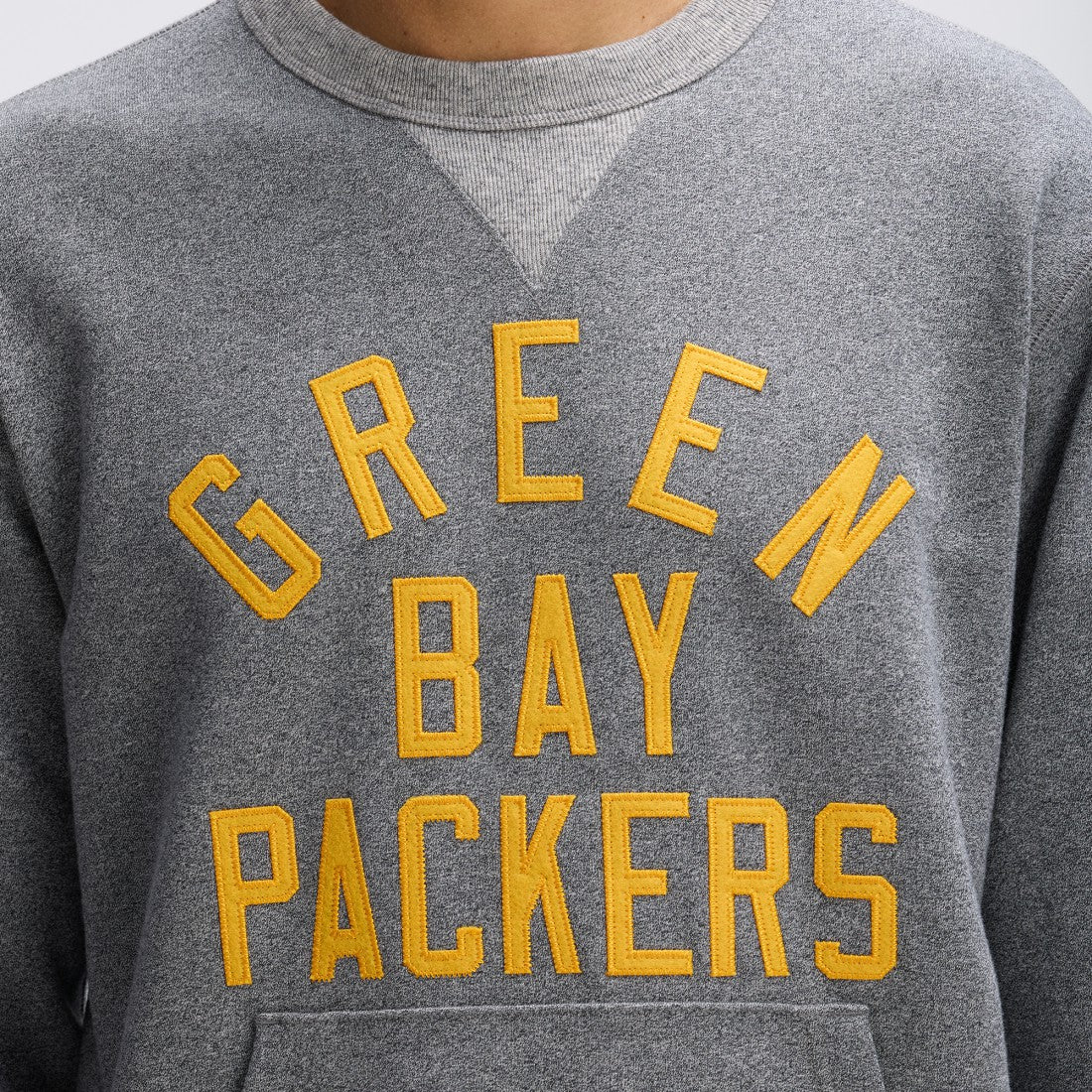 Green Bay Packers IconicFleece Pocket Sweatshirt Athletic Heather Gray | Fanatics