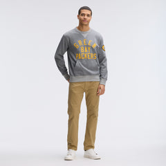 Green Bay Packers IconicFleece Pocket Sweatshirt Athletic Heather Gray | Fanatics