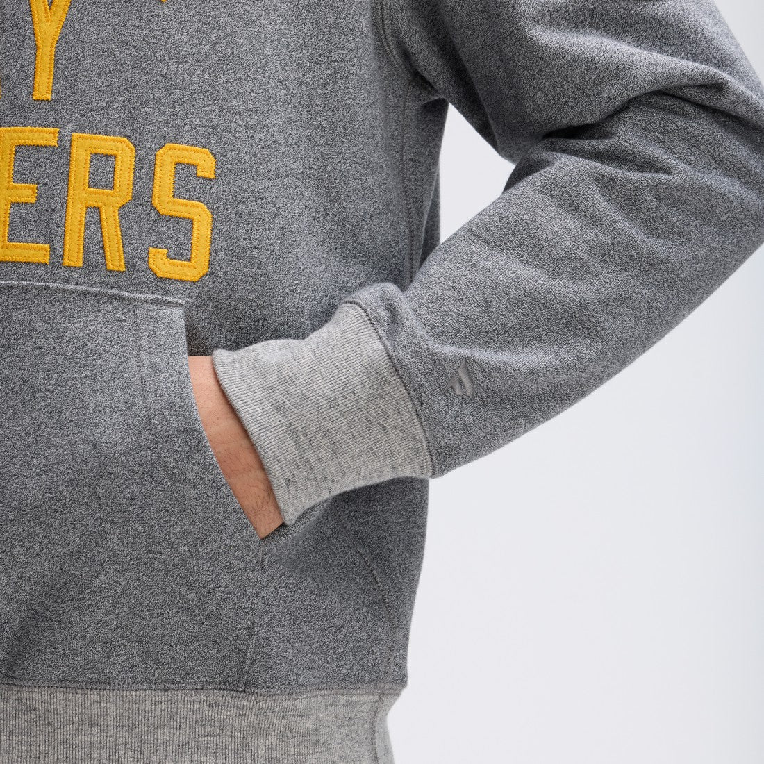 Green Bay Packers IconicFleece Pocket Sweatshirt Athletic Heather Gray | Fanatics