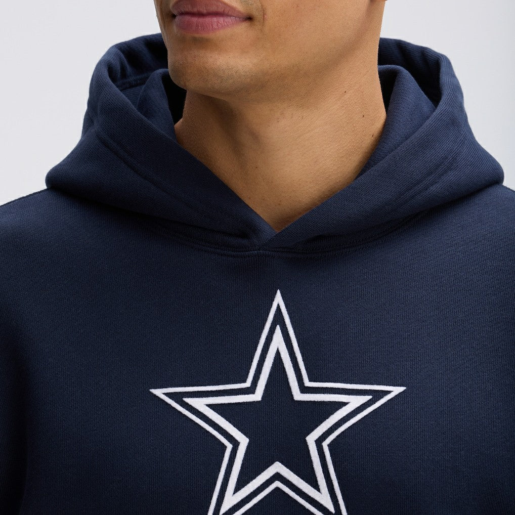 Dallas Cowboys IconicFleece Flocked Hoodie Navy | Fanatics