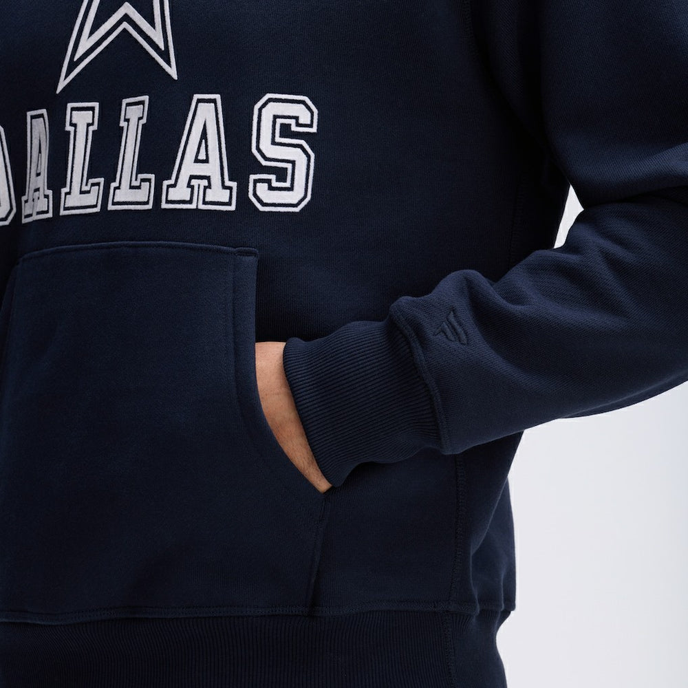 Dallas Cowboys IconicFleece Flocked Hoodie Navy | Fanatics