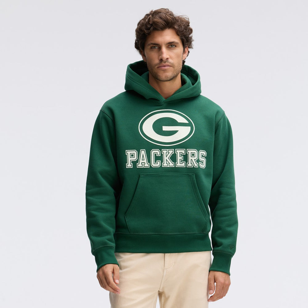Green Bay Packers IconicFleece Flocked Hoodie Green | Fanatics