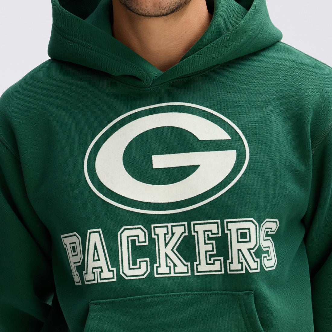 Green Bay Packers IconicFleece Flocked Hoodie Green | Fanatics