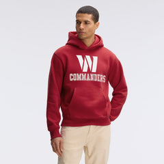 Washington Commanders IconicFleece Flocked Hoodie Burgundy | Fanatics