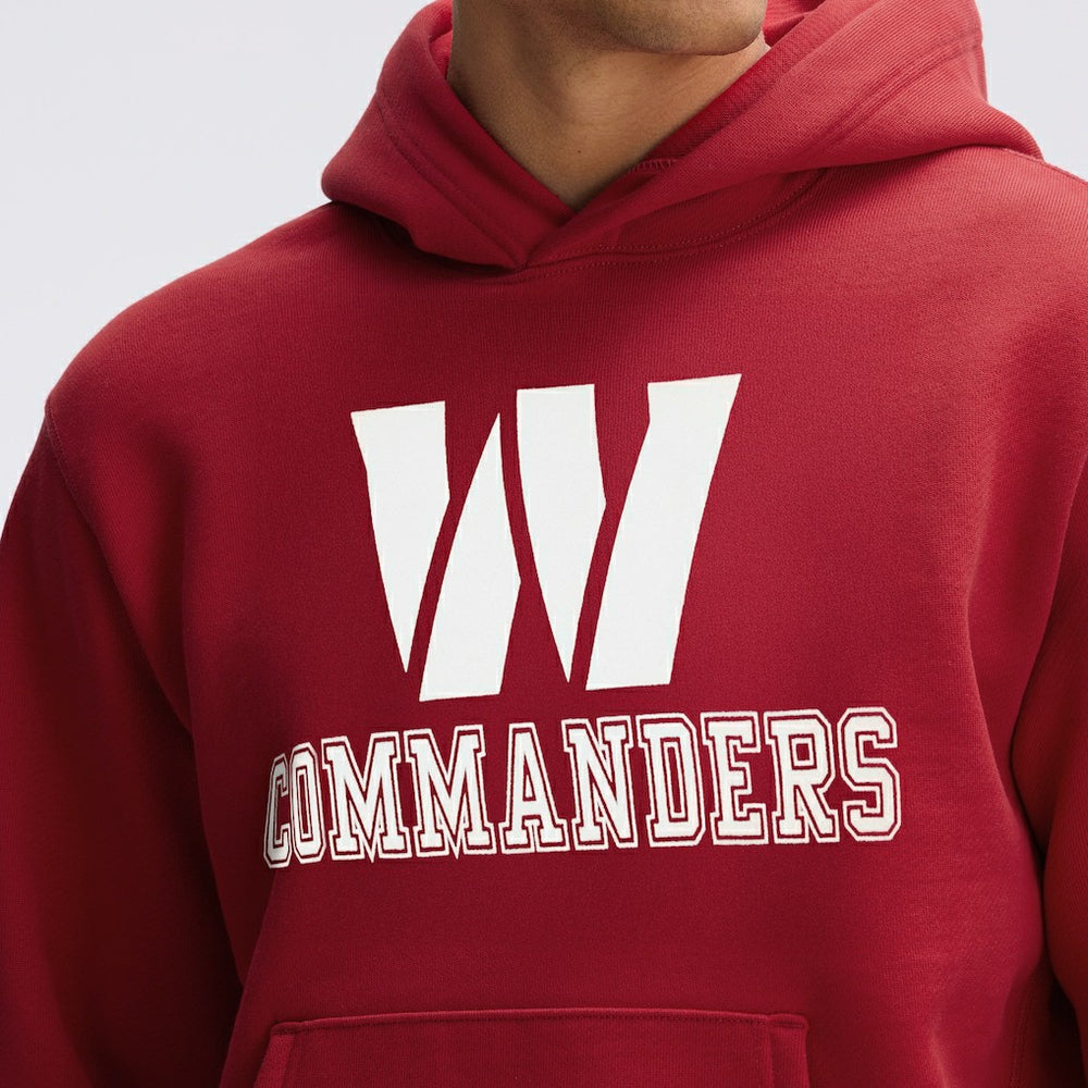Washington Commanders IconicFleece Flocked Hoodie Burgundy | Fanatics