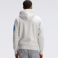 Detroit Lions IconicFleece Letterman Hoodie Heather Gray | Fanatics