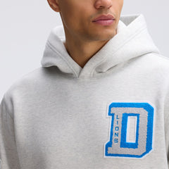 Detroit Lions IconicFleece Letterman Hoodie Heather Gray | Fanatics