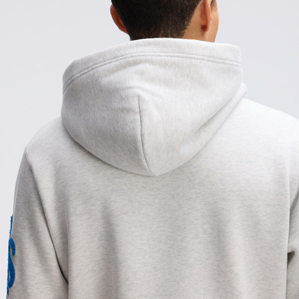 Detroit Lions IconicFleece Letterman Hoodie Heather Gray | Fanatics