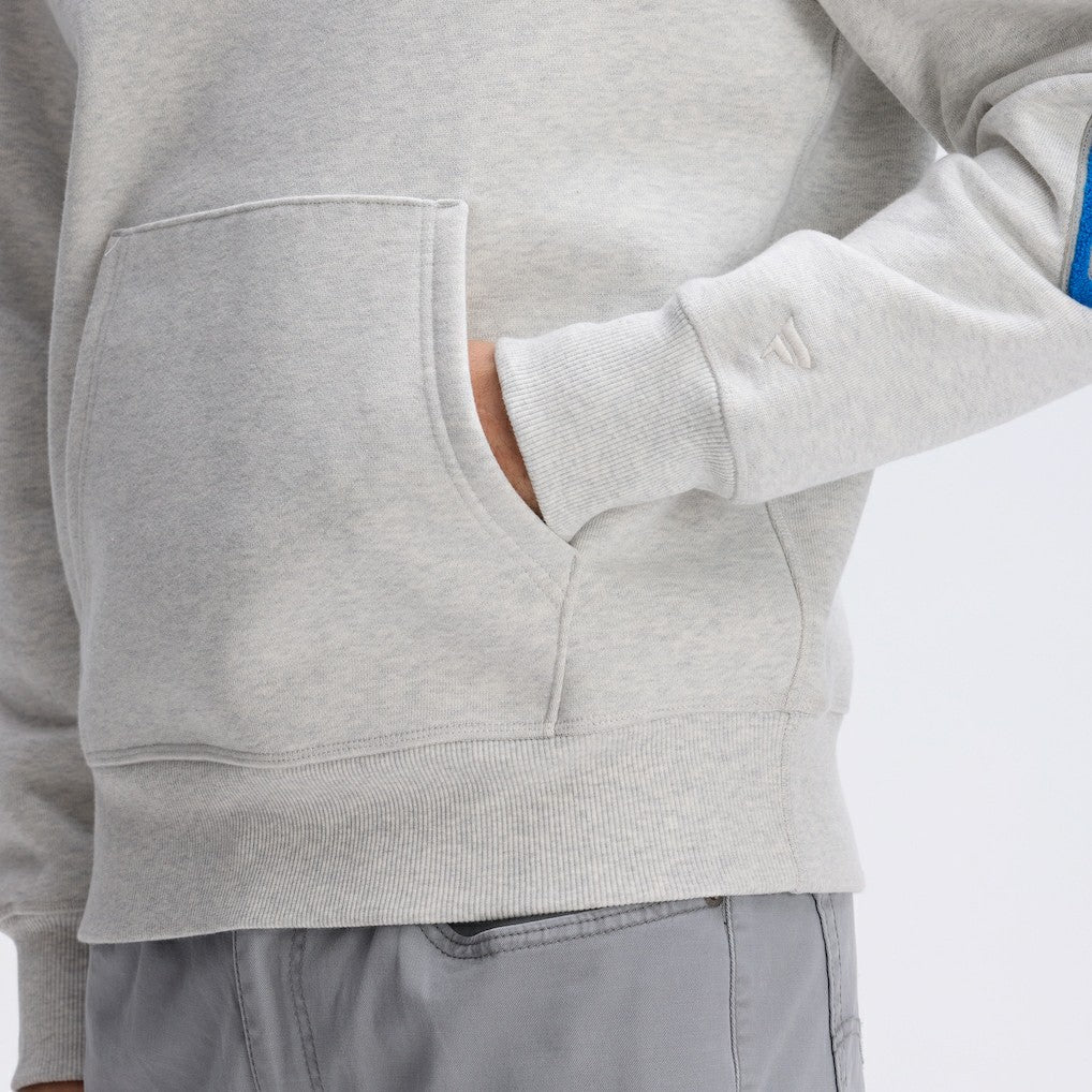 Detroit Lions IconicFleece Letterman Hoodie Heather Gray | Fanatics