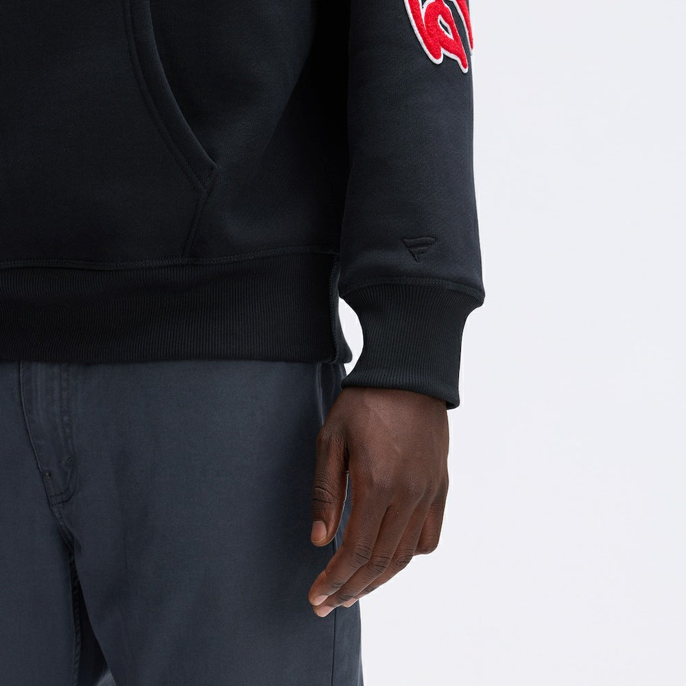 Kansas City Chiefs IconicFleece Letterman Hoodie Black | Fanatics