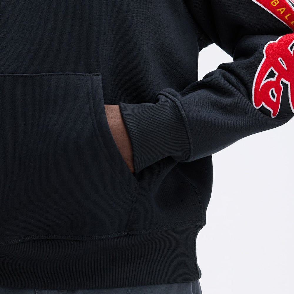 Kansas City Chiefs IconicFleece Letterman Hoodie Black | Fanatics