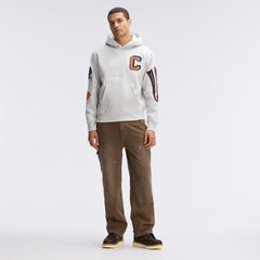 Chicago Bears IconicFleece Letterman Hoodie Heather Gray | Fanatics