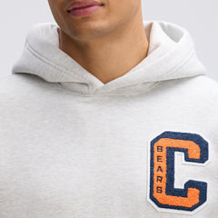 Chicago Bears IconicFleece Letterman Hoodie Heather Gray | Fanatics